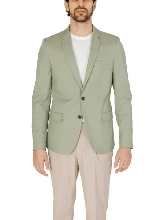 Grüner Wolljacke für Herren