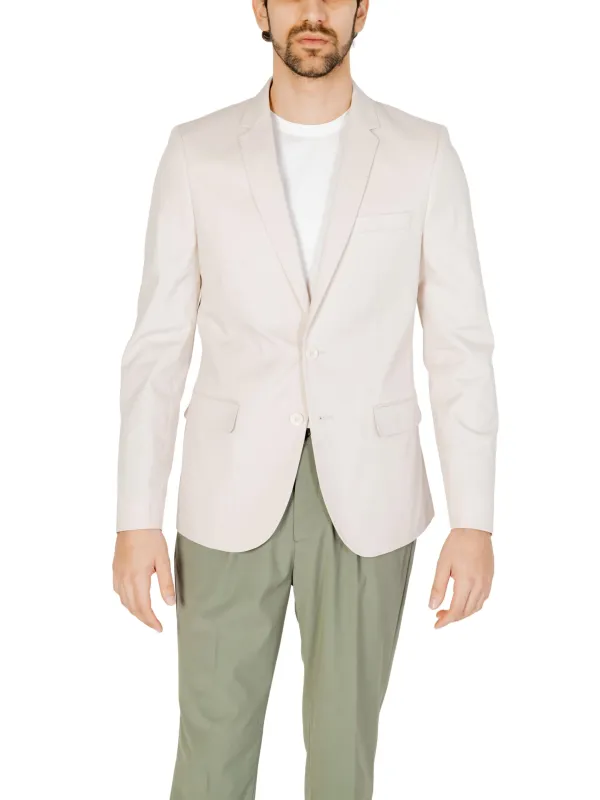 Offenes Blazer mit schmalem Revers