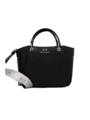 Schwarze Armani Exchange Handtasche Leder