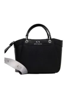 Schwarze Armani Exchange Handtasche Leder