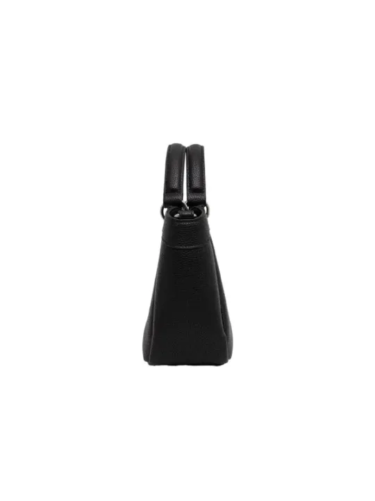 Schwarze Armani Exchange Lederhandtasche