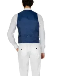 Blau-weiße Only & Sons Weste