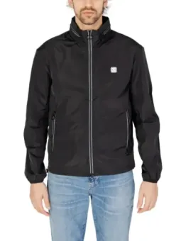 Schwarze Armani Exchange Windbreaker-Jacke