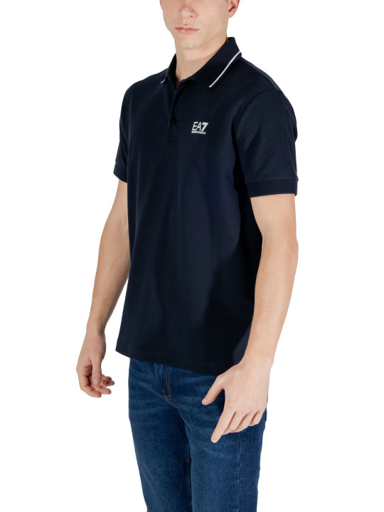 Navy EA7 Polo-Shirt-Detail