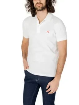 Weißes Peuterey Polohemd mit Logo