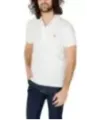 Weißes Peuterey Polohemd mit Logo