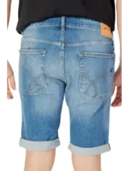 Blaue Jeans Bermuda Shorts Flügel