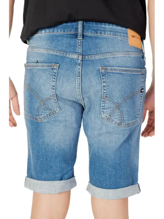 Blaue Jeans Bermuda Shorts Flügel