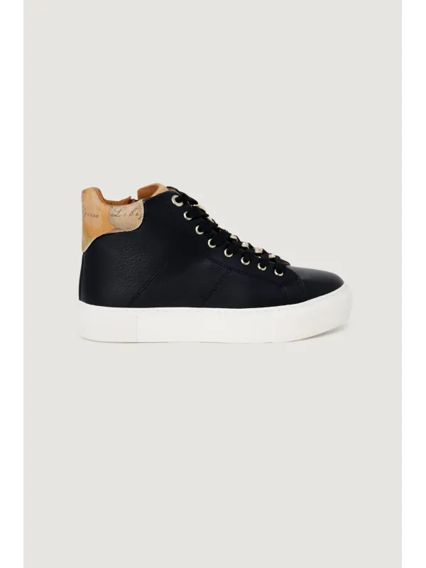 Graue Leder Alviero Martini Sneaker