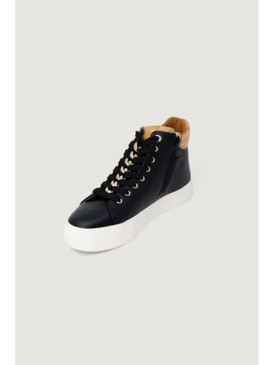 Schwarze Herren-High-Top-Sneakers Alviero Martini