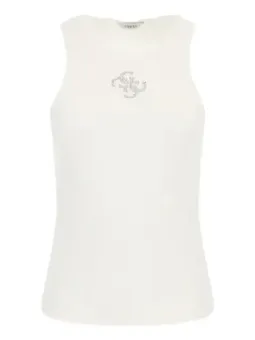Weißes Guess Tanktop mit Logo