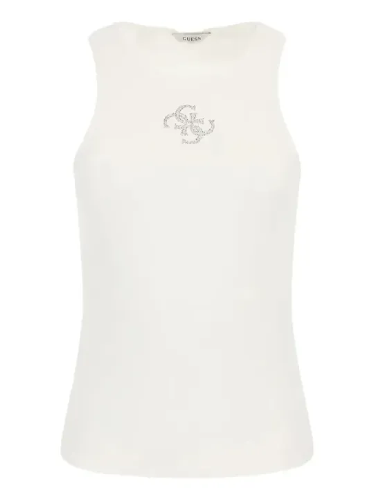 Weißes Guess Tanktop mit Logo