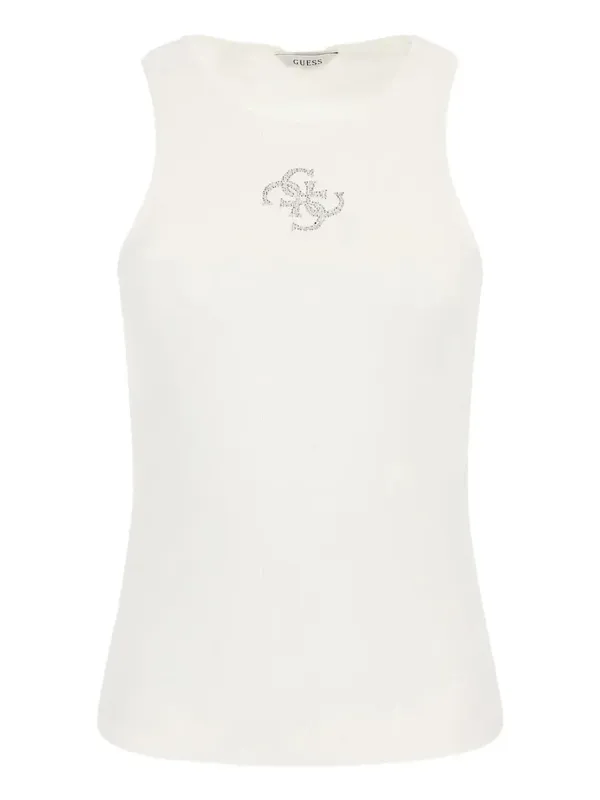 Weißes Guess Tanktop mit Logo