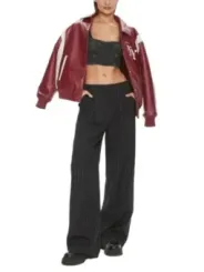 Tommy Hilfiger Jeans Bustier rotes Leder