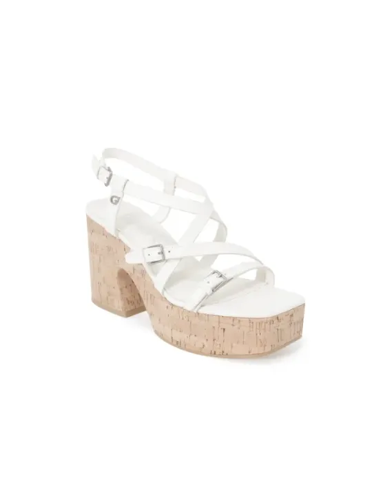 Weiße Riemchen-Plattform Sandalen Guess 471147