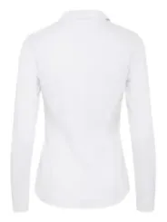 Weißes Langarmhemd mit Kragen
