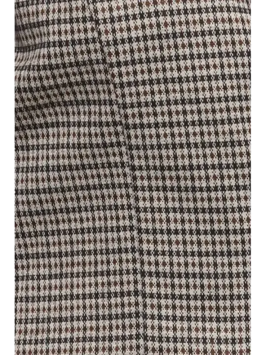 Hundzahn-Stoff schwarz beige meliert