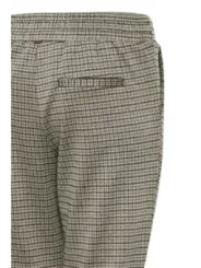 Hoch taillierte Hosen mit Karomuster