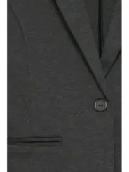 Grauer Wollblazer mit Einschubtaschen