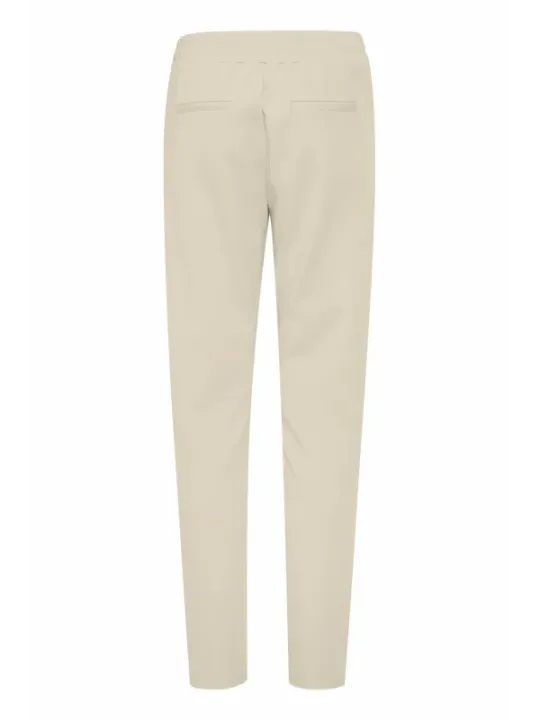 Schlanke, knitterfreie Stretch-Baumwollhose für Damen