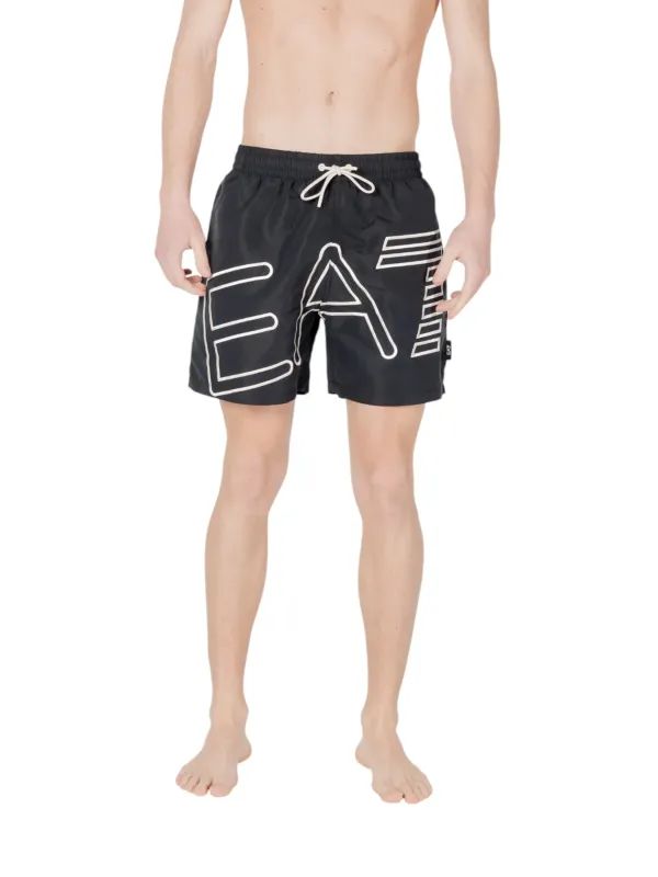 EA7 schwarze Herren Badehose