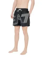 Schwarze EA7 Herren Badehose