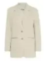 Beiger Ichi 470933 Blazer mit Knöpfen