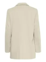 Beiger Blazer Rückansicht glänzendes Material