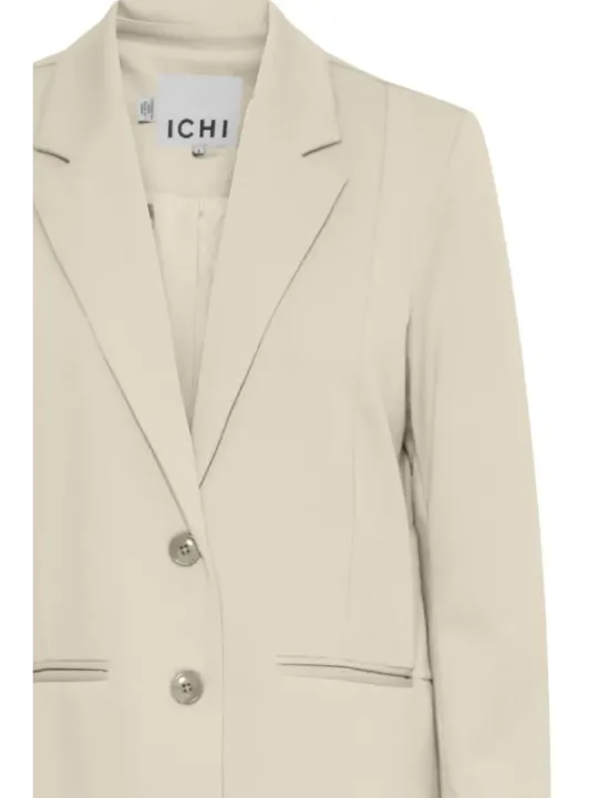 Beiger Damenblazer klassischer Schnitt Ichi