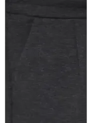 Grauer Stoffrock mit Taschen