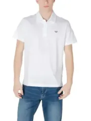Weißes Emporio Armani Polohemd