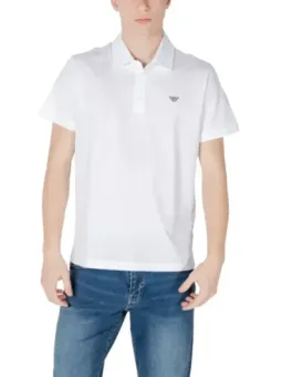 Weißes Emporio Armani Polohemd
