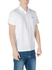 Weißes Emporio Armani Polohemd mit Jeans