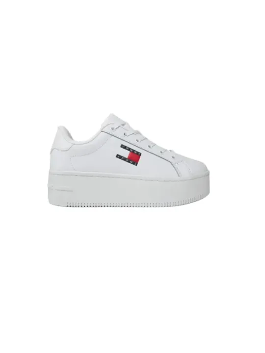 Weiße Tommy Hilfiger Jeans Sneaker