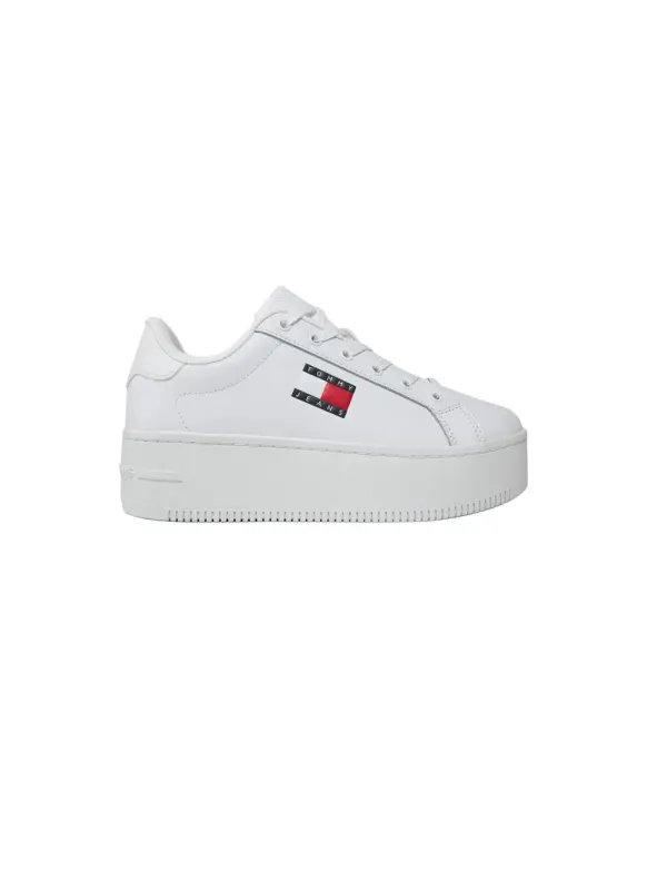 Weiße Tommy Hilfiger Jeans Sneaker