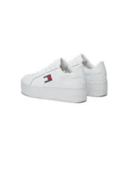 Weiße Tommy Hilfiger Leder Sneaker