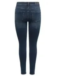 Dunkle blaue Skinny Jeans für Damen