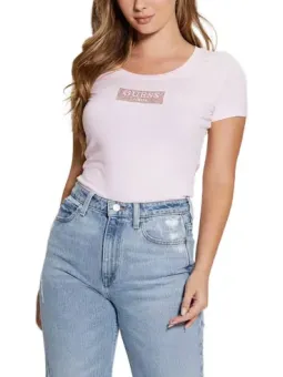 Rosa Guess T-Shirt Jeans Damen