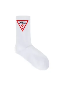 Weiße Socke mit GUESS-Logo