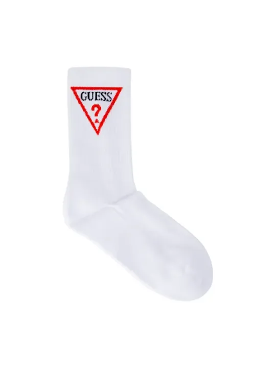Weiße Socke mit GUESS-Logo