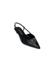 Schwarze Leder Guess Pumps spitze.