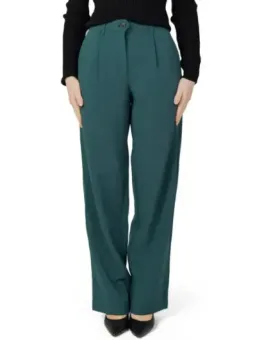 Grüne, weite Vila Hosenhose mit Reißverschluss