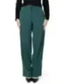 Grüne, weite Vila Hosenhose mit Reißverschluss