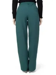 Teal hochtaillierte Modenhose Rückansicht