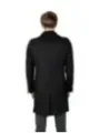 Schwarzer Wollmantel für Herren
