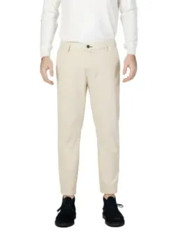 Khaki Hose mit Hosenbeinbund