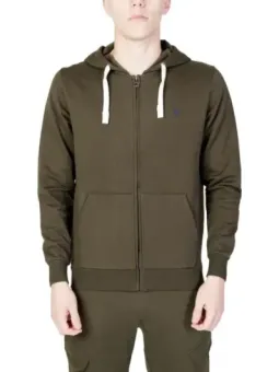 Olivgrünes Kapuzen- und Jogginganzug-Set