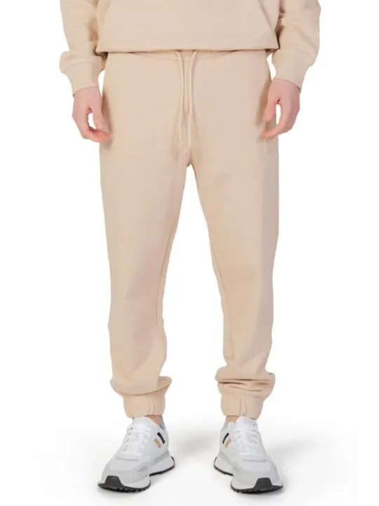 Beige Hugo 470129 Sweatpants mit Bündchen an den Knöcheln