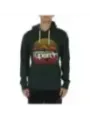 Grauer Superdry Kapuzenpullover mit Logo