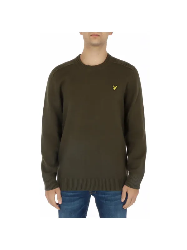 Olivgrüner Lyle & Scott Pullover